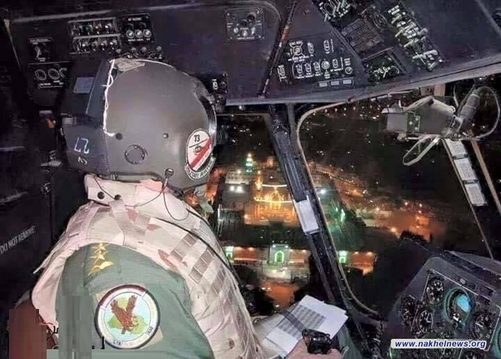 طيران الجيش يشارك جهود تأمين زيارة الامام الكاظم (ع)
